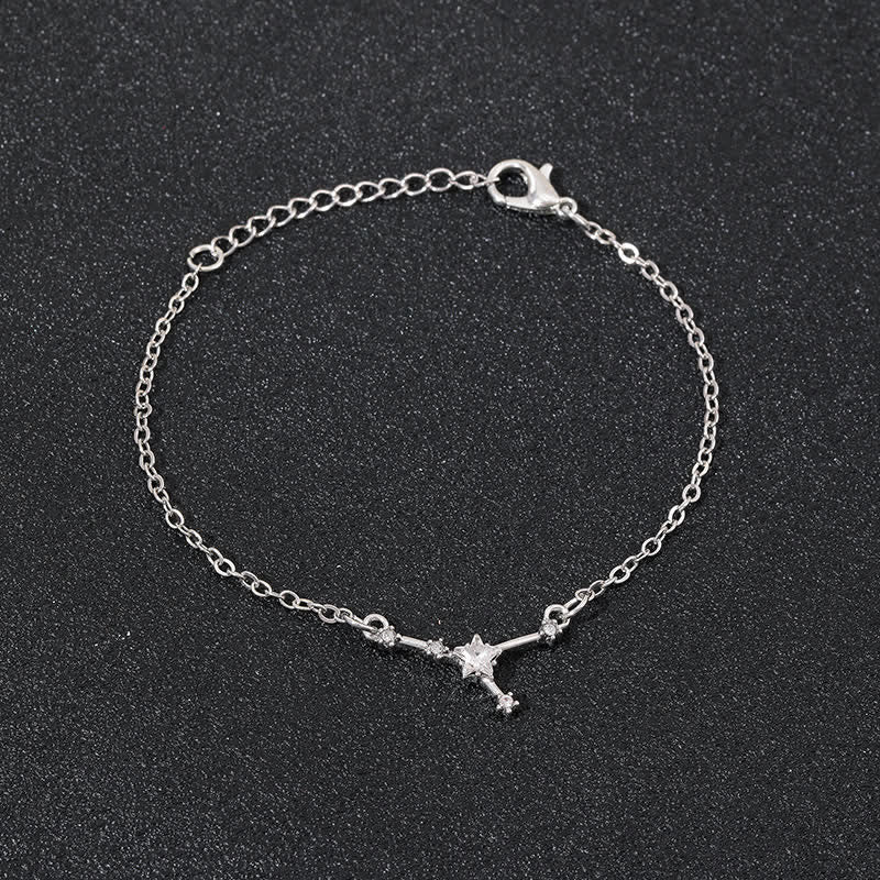 Pulsera de joyería astrológica con doce constelaciones del zodiaco de Olivenorma 
