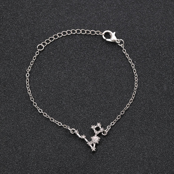 Pulsera de joyería astrológica con doce constelaciones del zodiaco de Olivenorma 