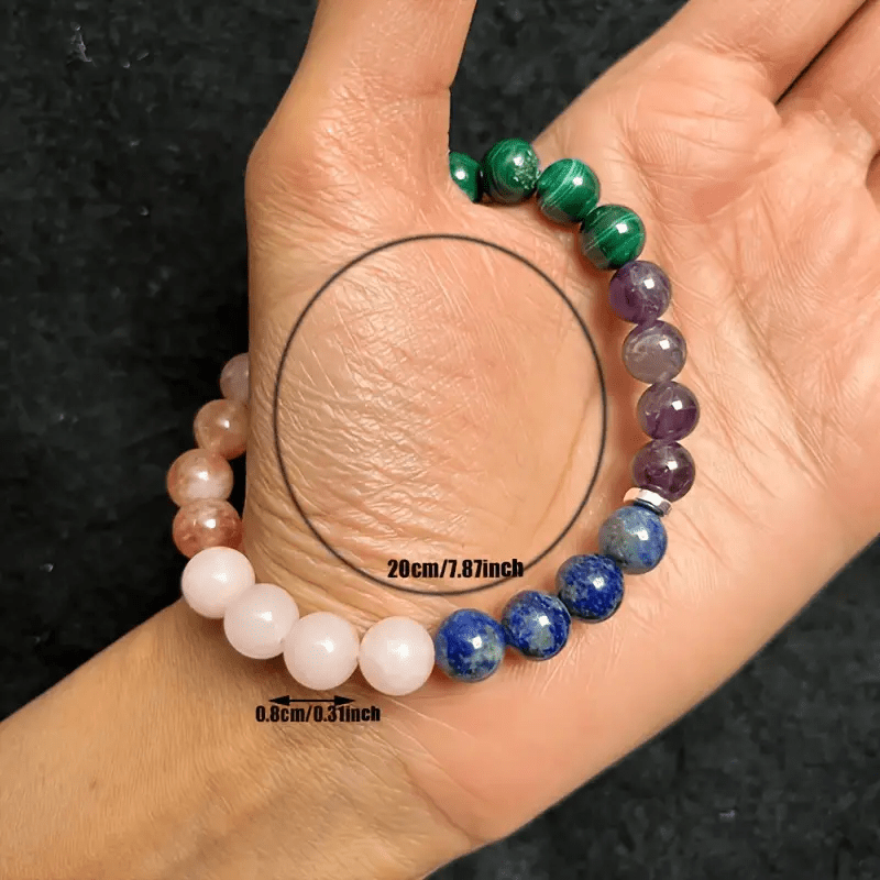 Pulsera de cuentas de piedra natural "Calm" de Olivenorma 