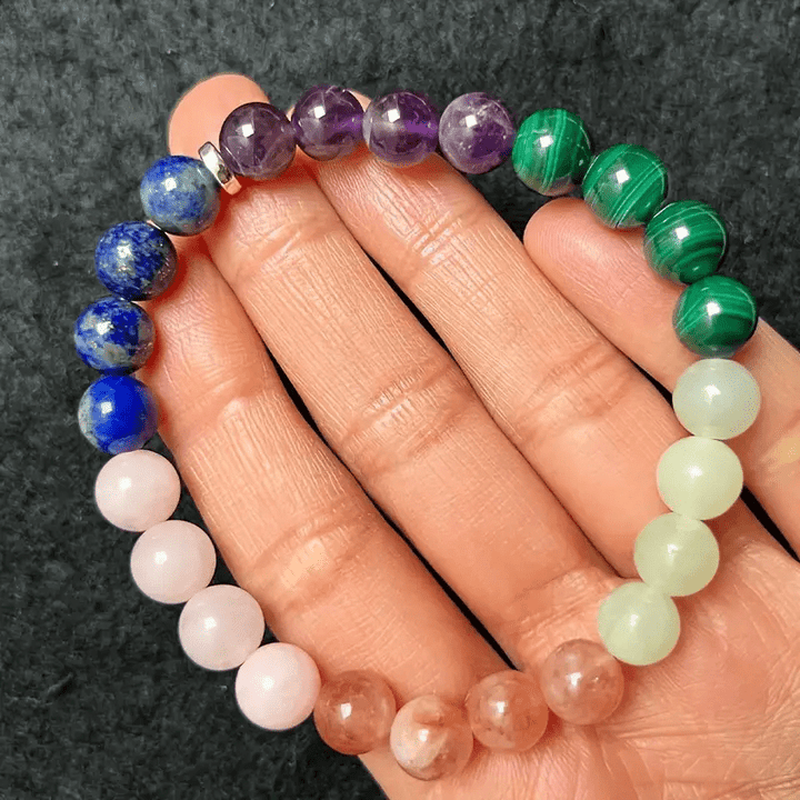 Pulsera de cuentas de piedra natural "Calm" de Olivenorma 