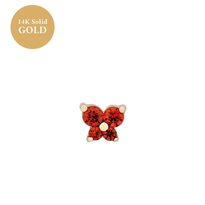 Pendientes con forma de mariposa y piedra natal de Olivenorma12 