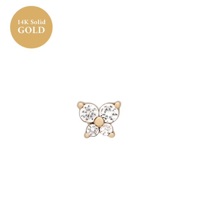 Pendientes con forma de mariposa y piedra natal de Olivenorma12 