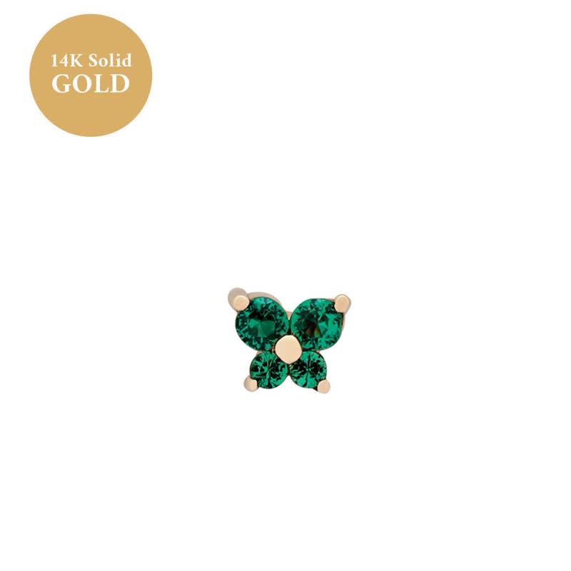 Pendientes con forma de mariposa y piedra natal de Olivenorma12 