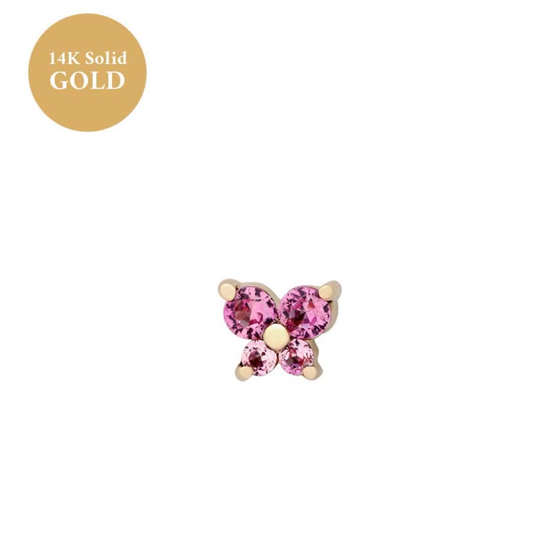 Pendientes con forma de mariposa y piedra natal de Olivenorma12 
