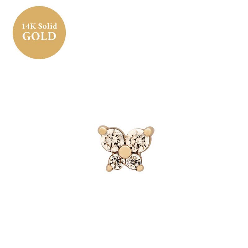 Pendientes con forma de mariposa y piedra natal de Olivenorma12 
