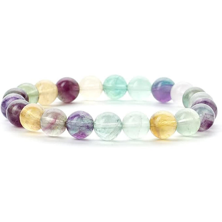 Pulsera de cuentas de piedra natural de 8 mm de Olivenorma para mujer y hombre