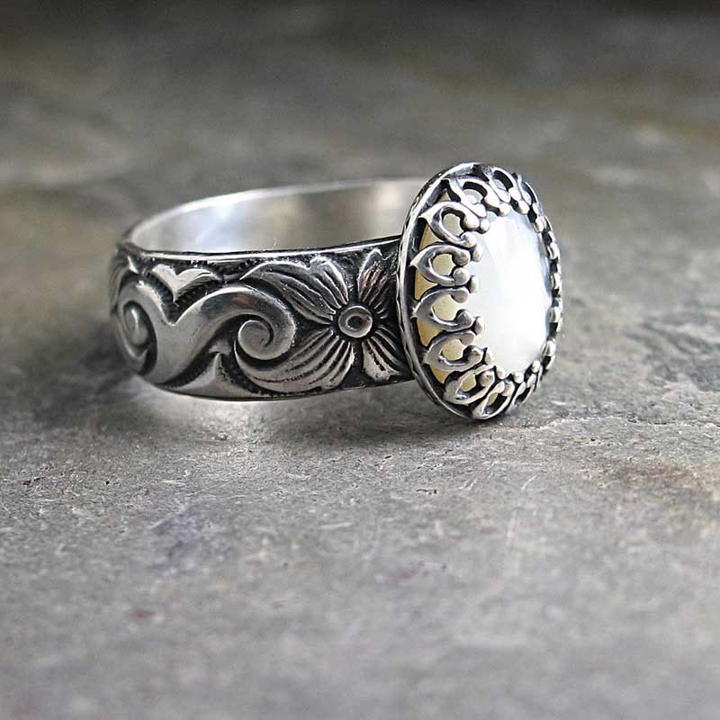 Anillo de madreperla Olivenorma - Cornejo blanco