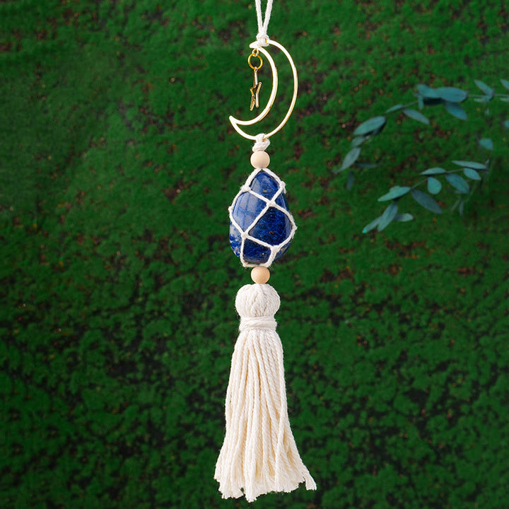 Adorno colgante con piedras preciosas curativas naturales de Reiki de Olivenorma 