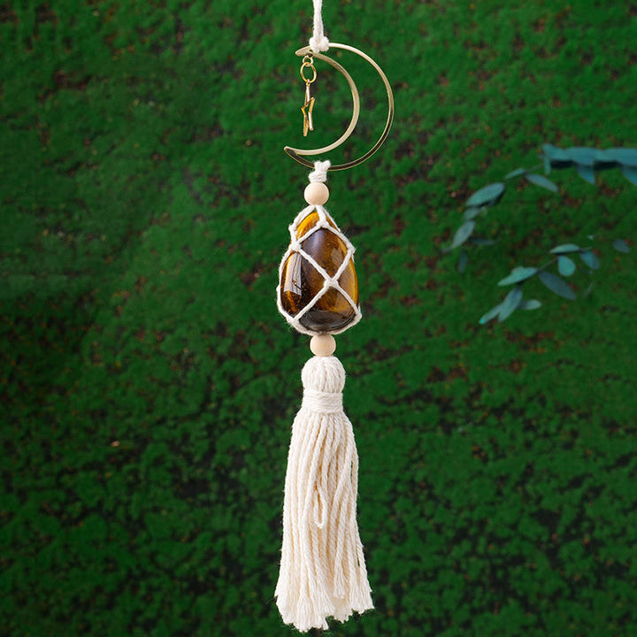Adorno colgante con piedras preciosas curativas naturales de Reiki de Olivenorma 