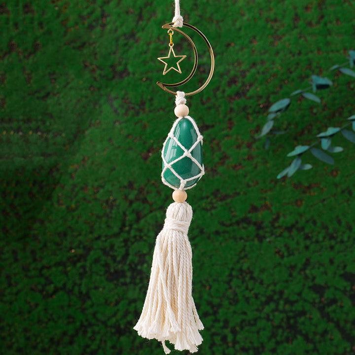 Adorno colgante con piedras preciosas curativas naturales de Reiki de Olivenorma 