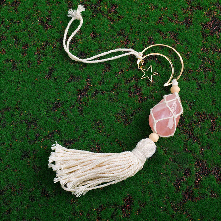 Adorno colgante con piedras preciosas curativas naturales de Reiki de Olivenorma 