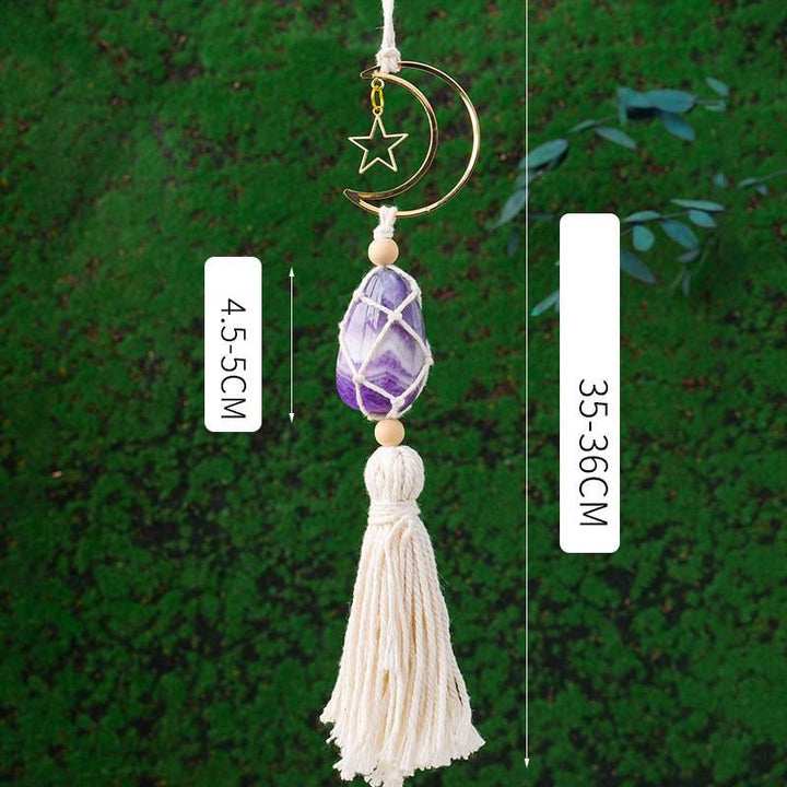 Adorno colgante con piedras preciosas curativas naturales de Reiki de Olivenorma 
