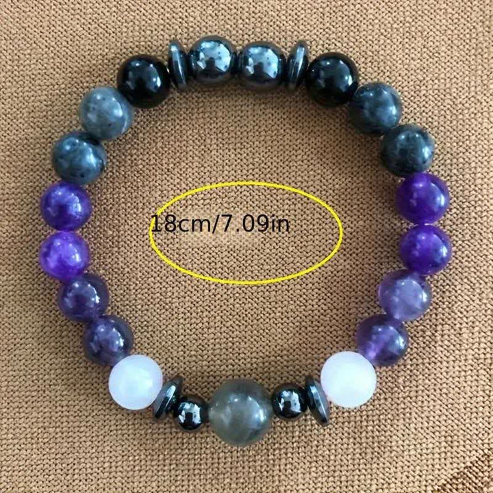 Pulsera de cuentas de piedra natural "Healing Broken Heart" de Olivenorma 