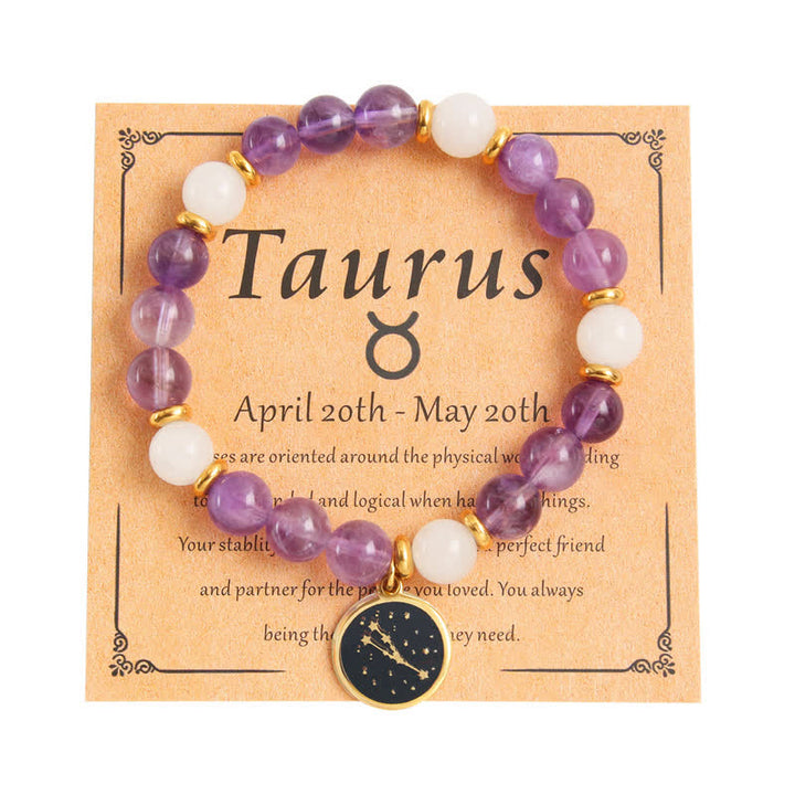 Pulsera dorada de acero inoxidable con cuentas de piedra natural de Olivenorma