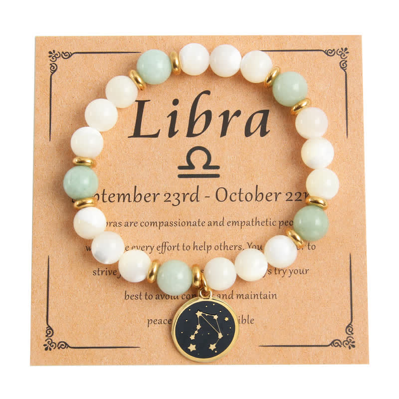 Pulsera dorada de acero inoxidable con cuentas de piedra natural de Olivenorma