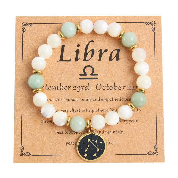 Pulsera dorada de acero inoxidable con cuentas de piedra natural de Olivenorma