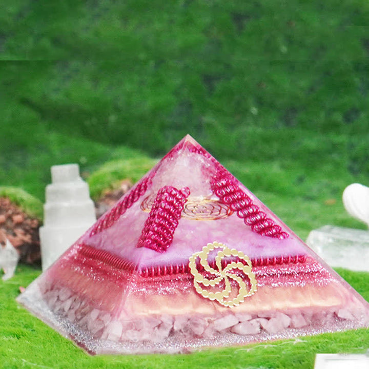 Pirámide de orgón natural multifuncional de piedra curativa Olivenorma