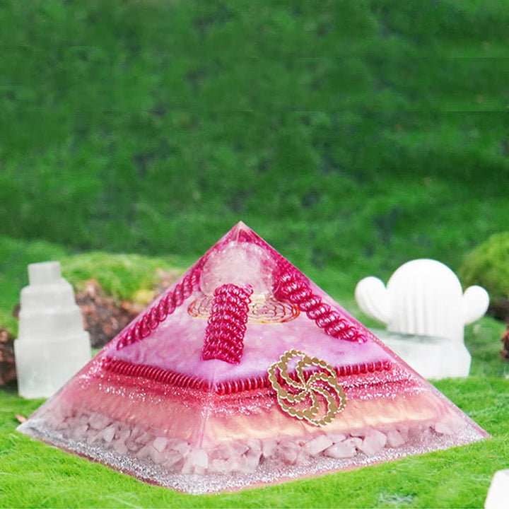 Pirámide de orgón natural multifuncional de piedra curativa Olivenorma