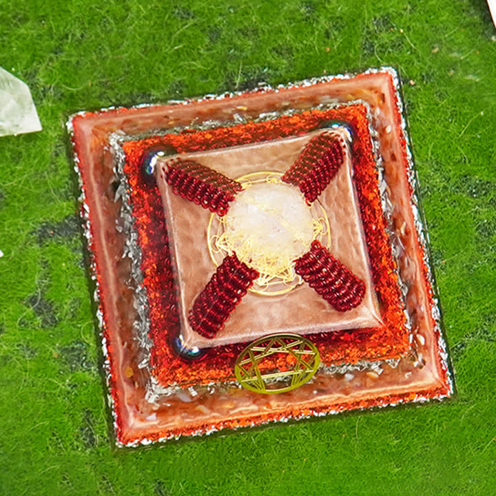 Pirámide de orgón natural multifuncional de piedra curativa Olivenorma