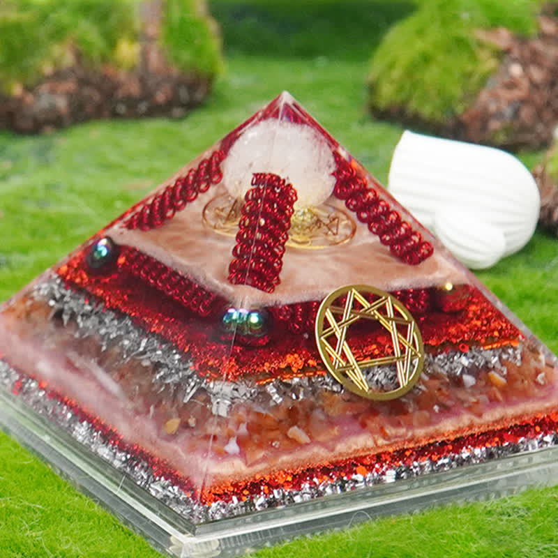 Pirámide de orgón natural multifuncional de piedra curativa Olivenorma