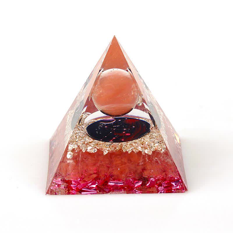 Pirámide de orgón de constelación de piedra natural de 6 cm de Olivenorma