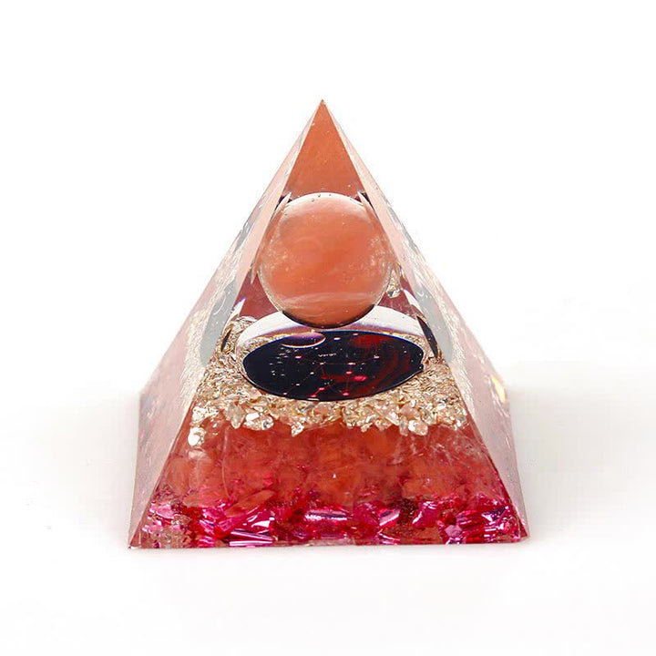 Pirámide de orgón de constelación de piedra natural de 6 cm de Olivenorma