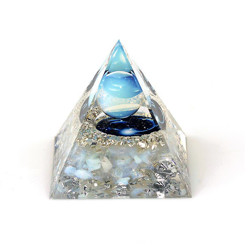 Pirámide de orgón de constelación de piedra natural de 6 cm de Olivenorma