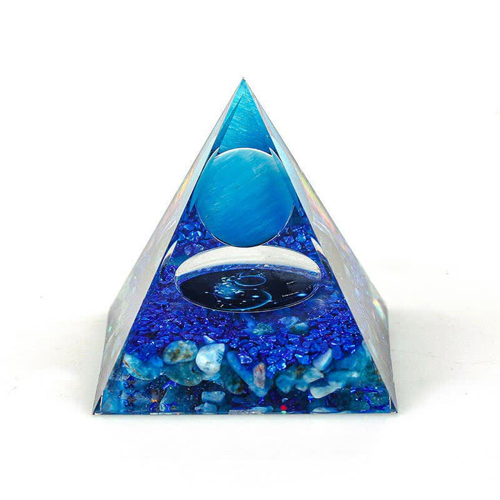 Pirámide de orgón de constelación de piedra natural de 6 cm de Olivenorma