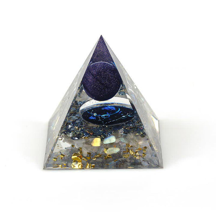 Pirámide de orgón de constelación de piedra natural de 6 cm de Olivenorma