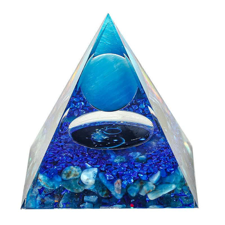 Pirámide de orgón de constelación de piedra natural de 6 cm de Olivenorma