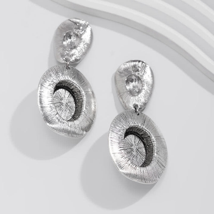 Pendientes y collar con colgante exagerado de turquesa natural de Olivenorma