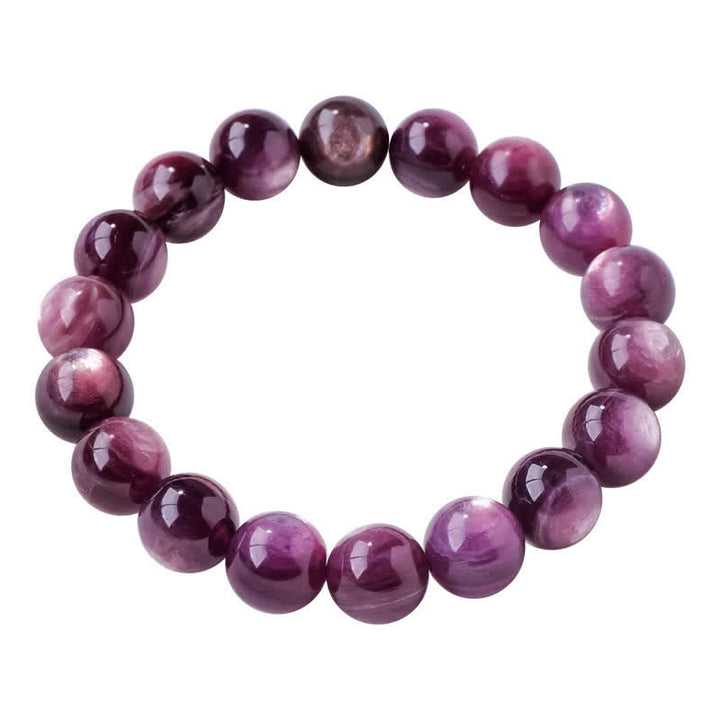 Pulsera de cuentas de amatista natural de 9/12 mm de Olivenorma 