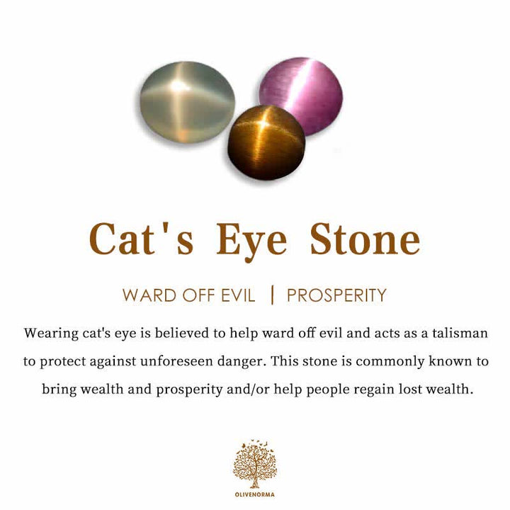 Juego de pulseras con colgante de ojo malvado y cuentas de piedra natural de Olivenorma 