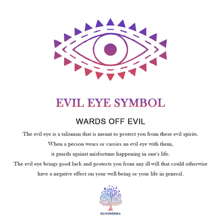 Vela funcional en tarro con borde y símbolo del mal de ojo de Olivenorma