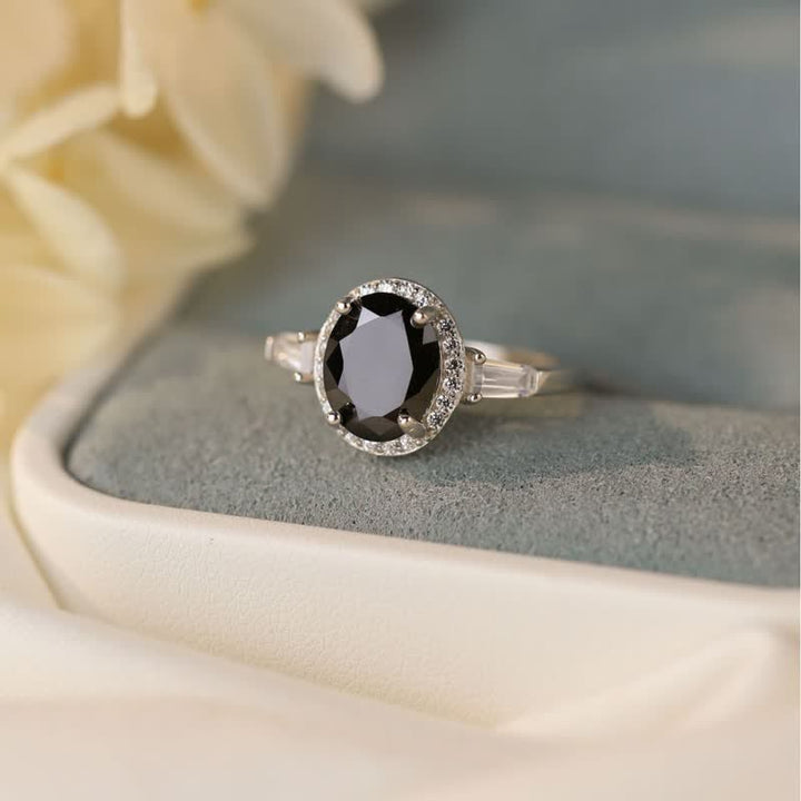 Anillo de hombre de ónix negro en plata S925 de Olivenorma