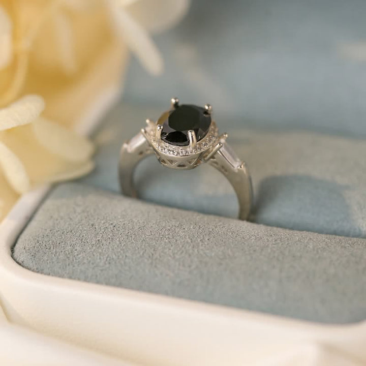 Anillo de hombre de ónix negro en plata S925 de Olivenorma