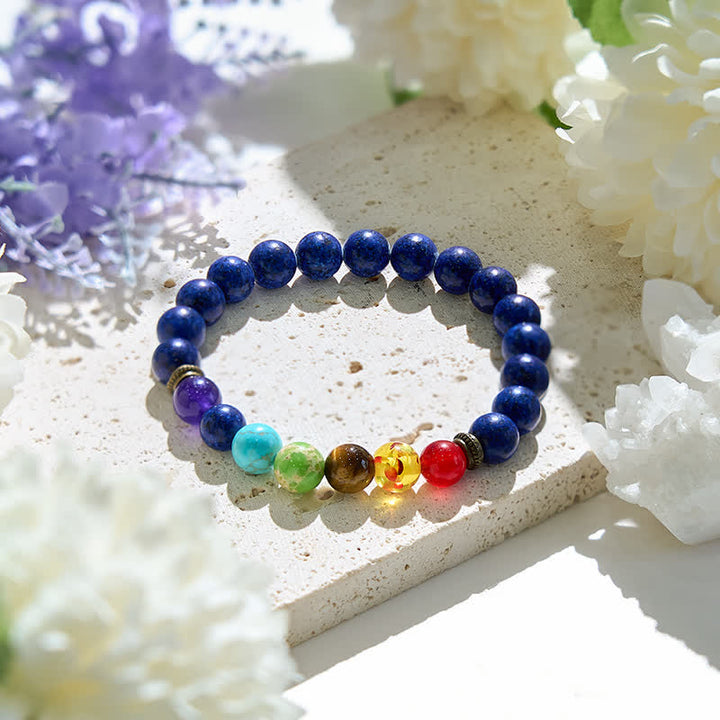 Pulsera de lazurita del chakra Olivenorma