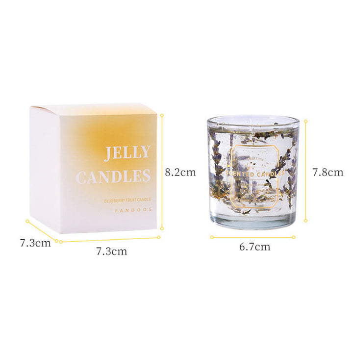 Vela aromática de San Valentín de vidrio de Olivenorma