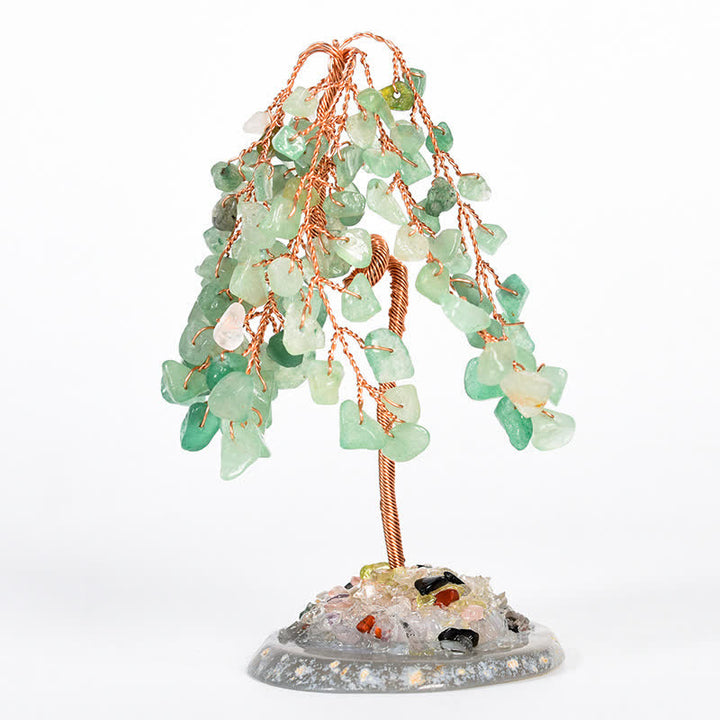 Árbol de sauce con base de cristal natural de Olivenorma para Feng Shui
