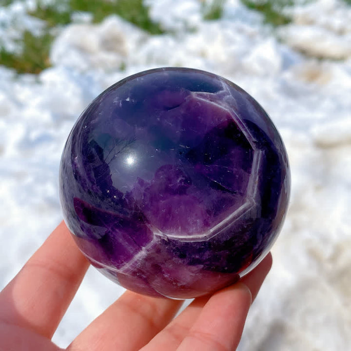 Esfera de cristal de amatista natural de Olivenorma