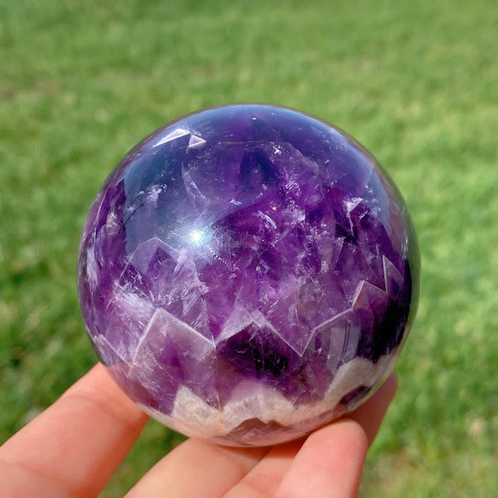 Esfera de cristal de amatista natural de Olivenorma