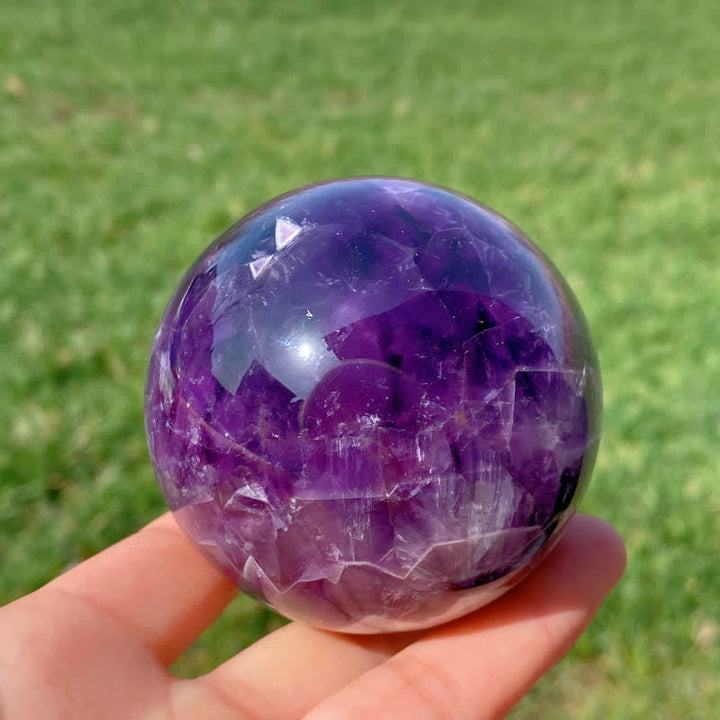 Esfera de cristal de amatista natural de Olivenorma