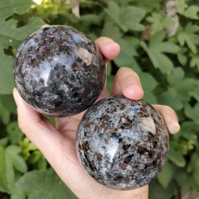 Juego de 5 esferas de cristal de yooperlita natural de Olivenorma