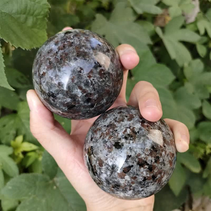 Juego de 5 esferas de cristal de yooperlita natural de Olivenorma