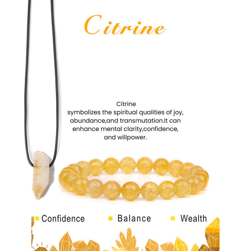 Conjunto de joyería con colgante y pulsera de cuentas de piedra natural Olivenorma