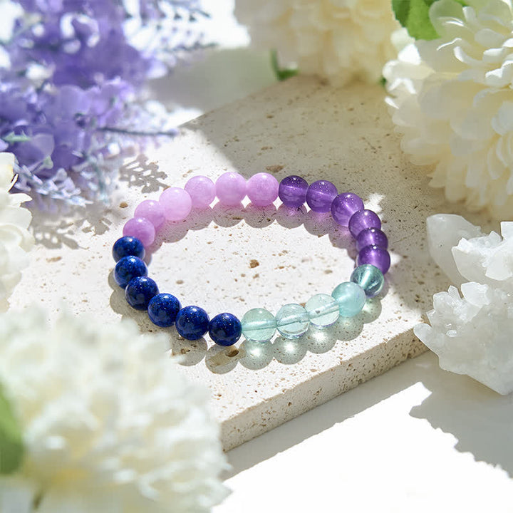Pulsera de mujer con cuentas de cristal natural de Olivenorma 
