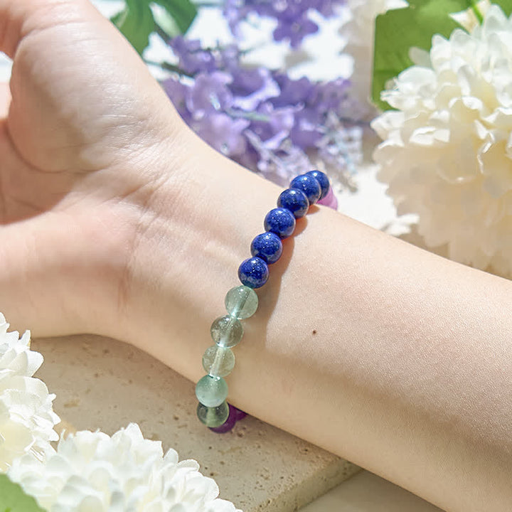 Pulsera de mujer con cuentas de cristal natural de Olivenorma 