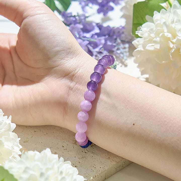 Pulsera de mujer con cuentas de cristal natural de Olivenorma 