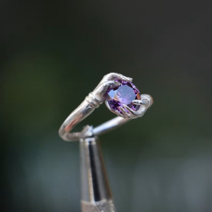 Olivenorma "El Secreto del Cosmos" - Anillo de piedras preciosas de cristal