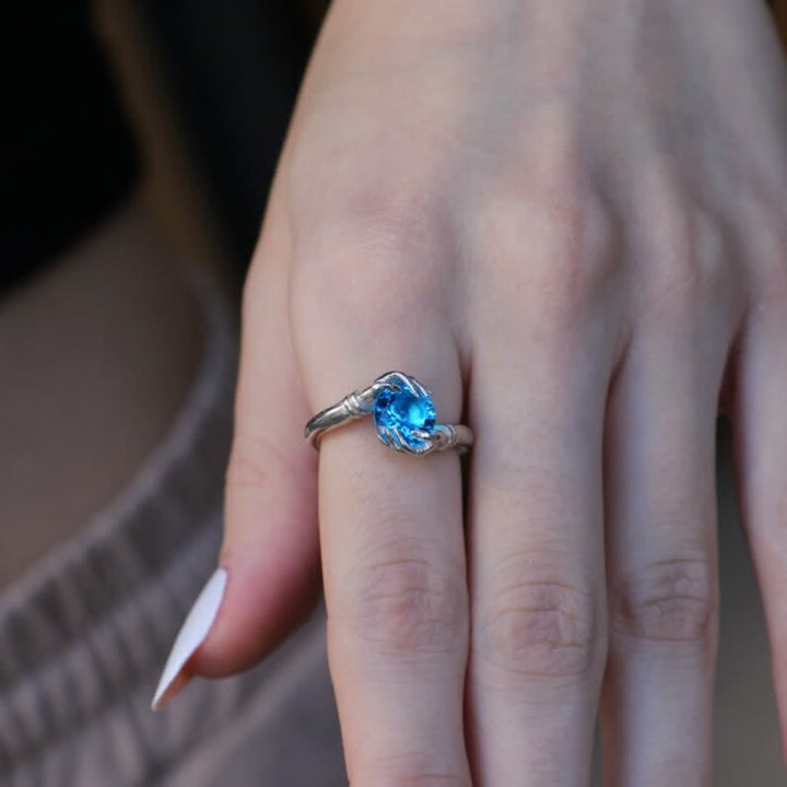 Olivenorma "El Secreto del Cosmos" - Anillo de piedras preciosas de cristal